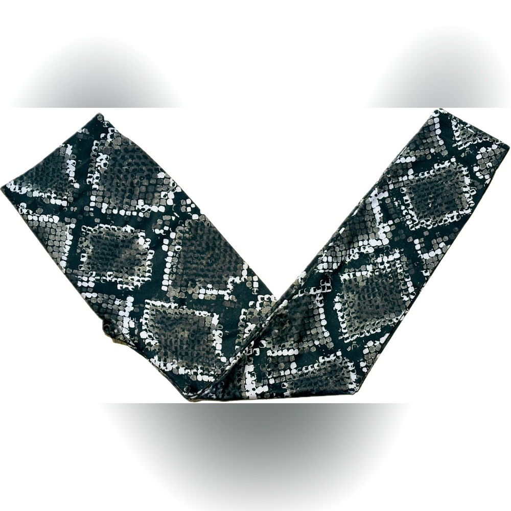 Snakeskin-look Stretch Leggings